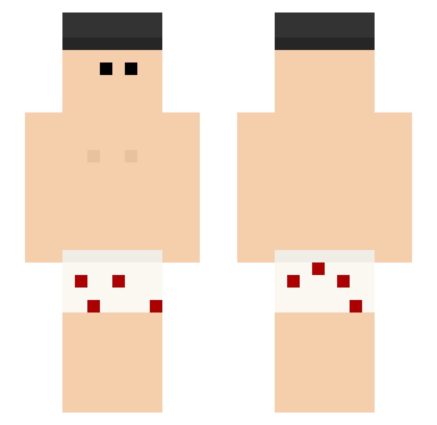 linus_se Minecraft skin, front and back view