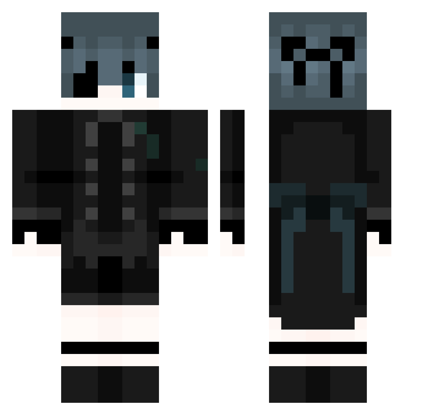 chiikawa_high Minecraft skin, front and back view