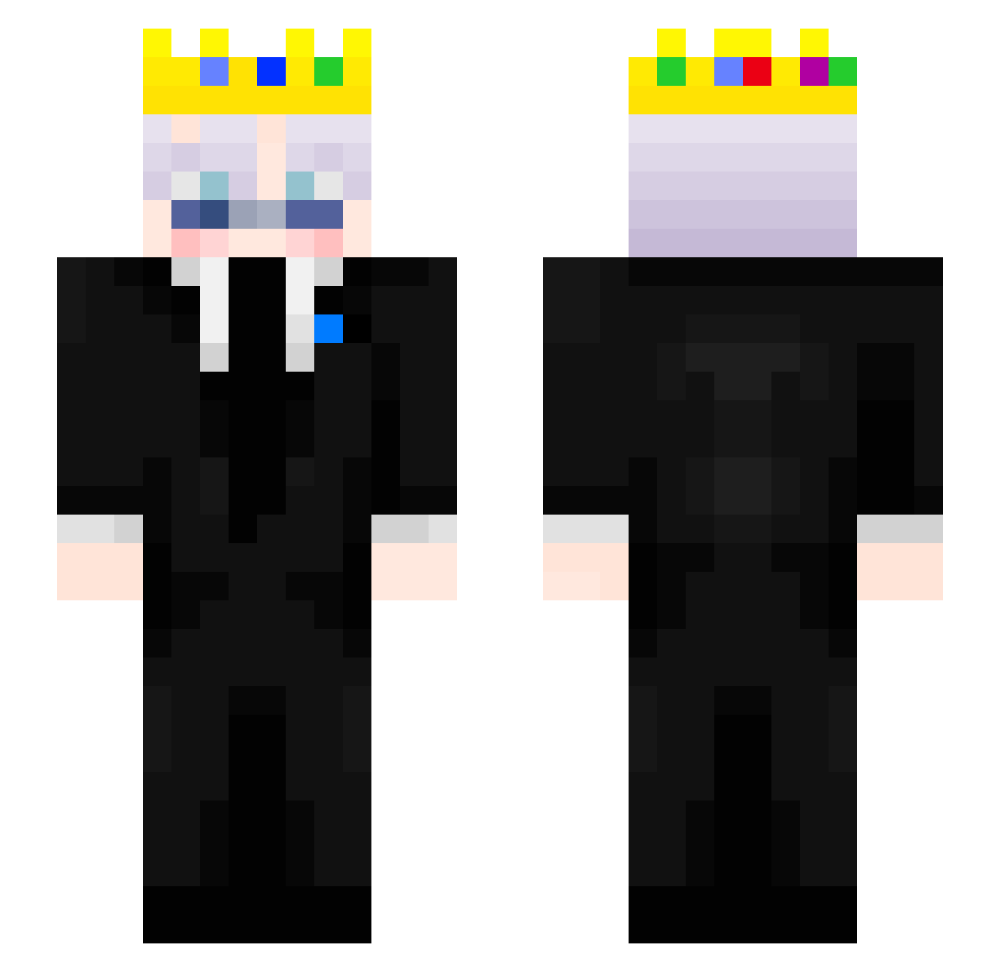 Swight520 Minecraft skin, front and back view