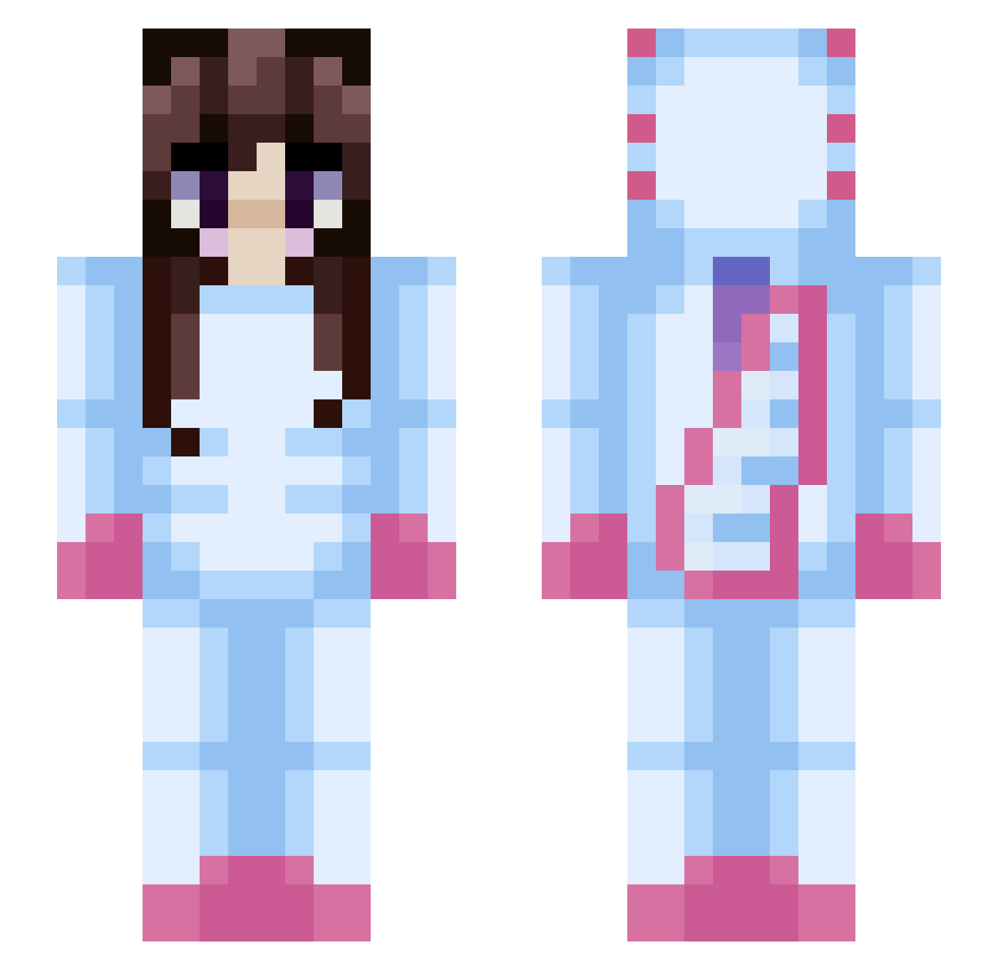 xX_epicnuget_Xx Minecraft skin, front and back view