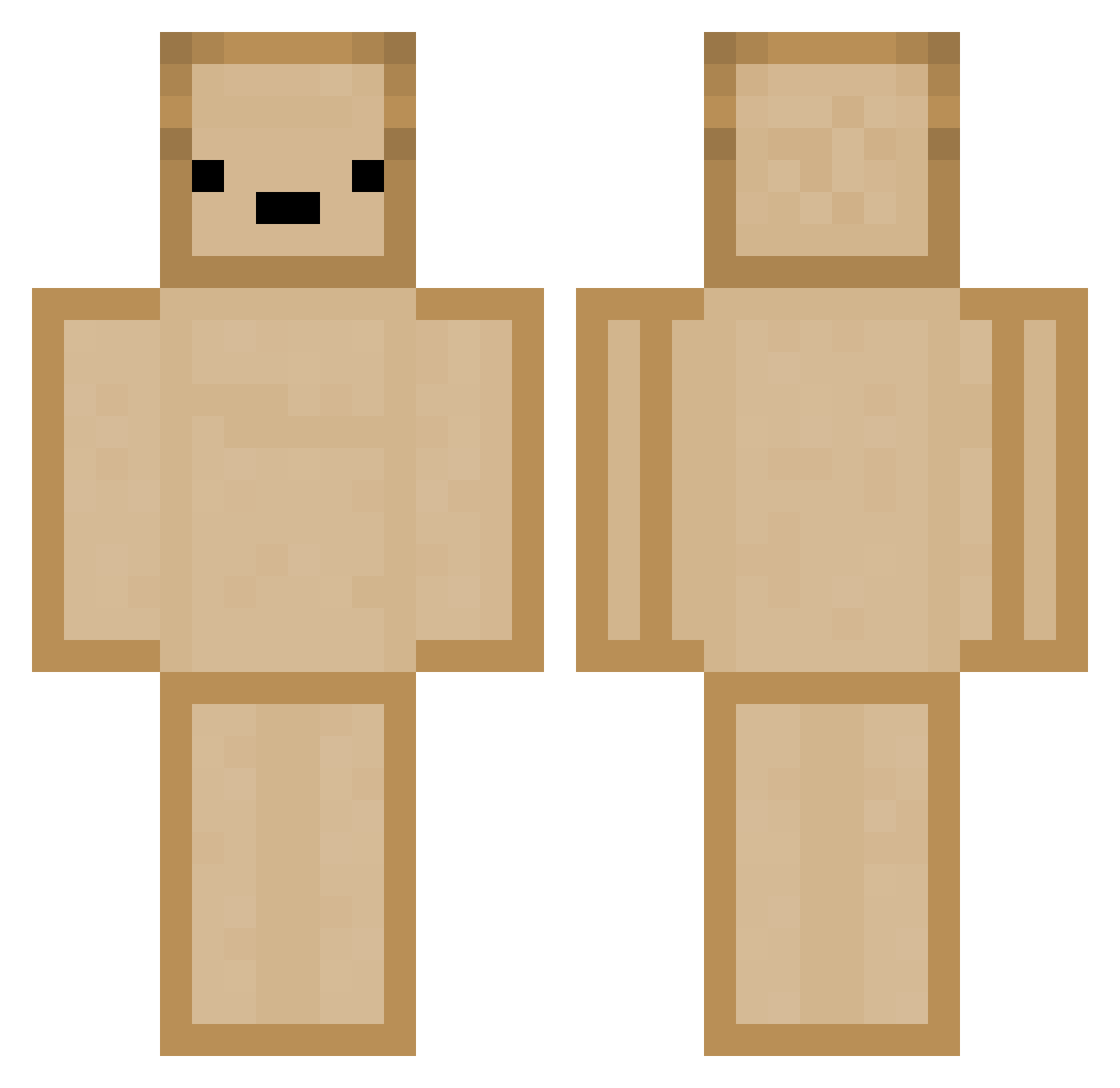 Flashy_42 Minecraft skin, front and back view