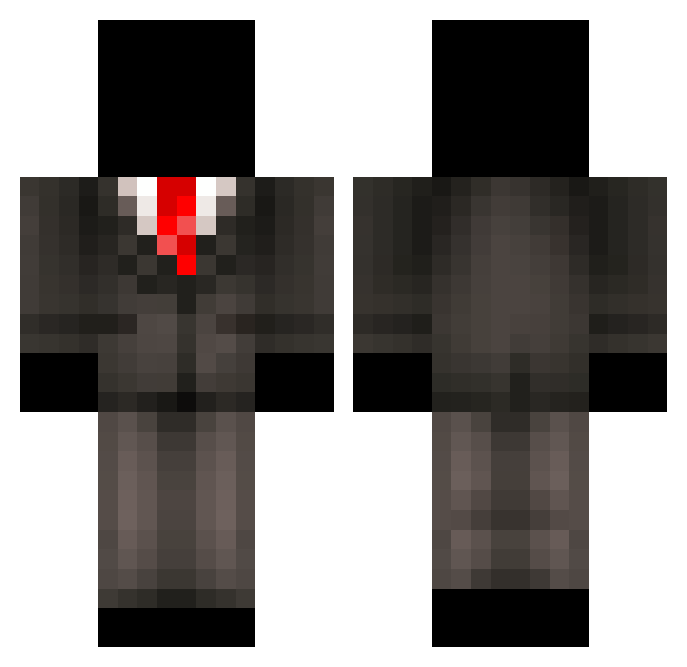 ninjassassin105 Minecraft skin, front and back view