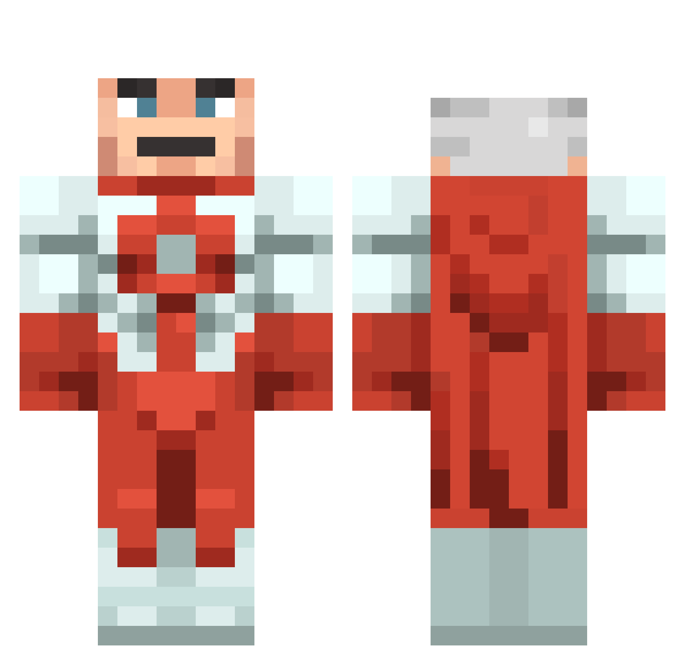 FreddieCool37 Minecraft skin, front and back view