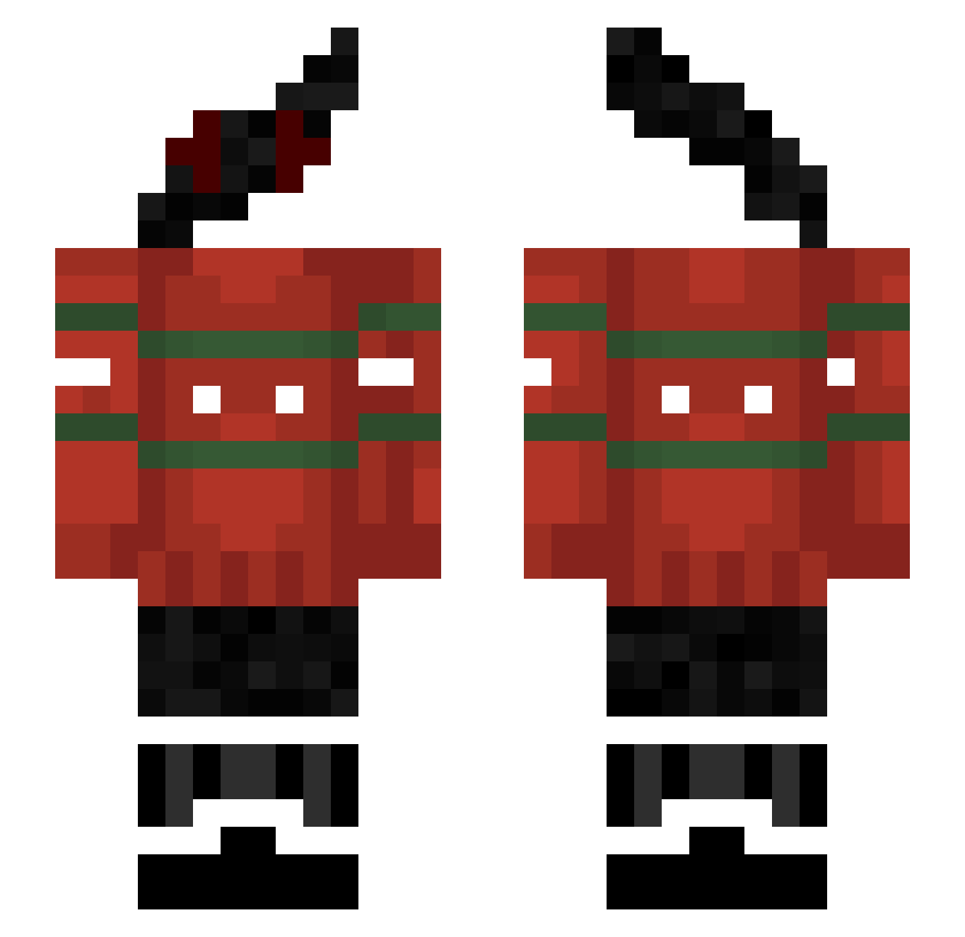 Caracal_7 Minecraft skin, front and back view