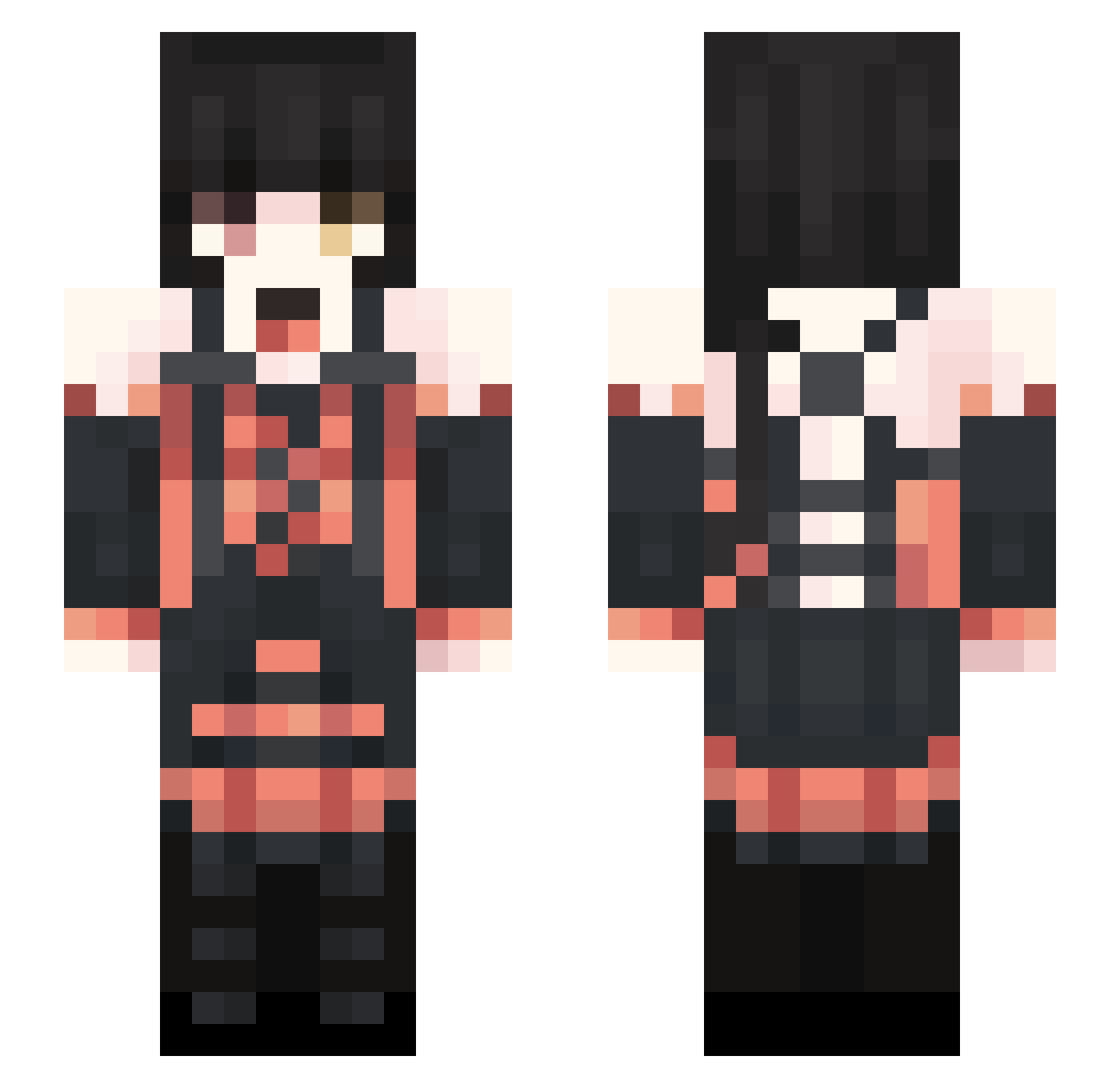 Neat_Feat Minecraft skin, front and back view