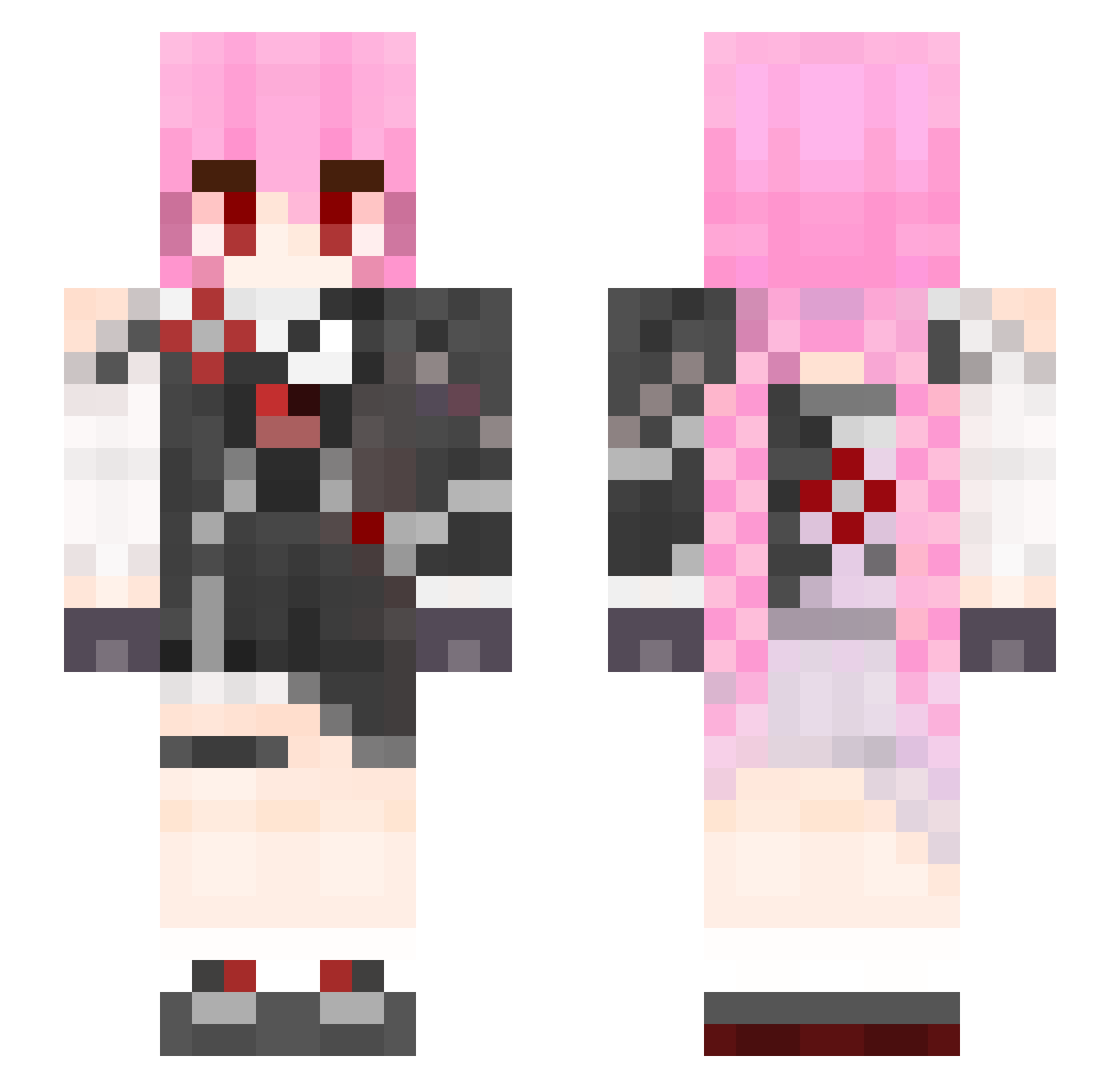 RealMedal575950 Minecraft skin, front and back view