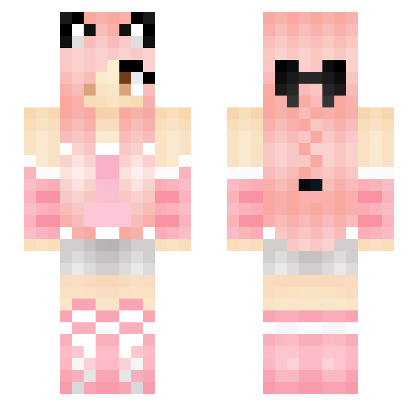 tuz_b3y Minecraft skin, front and back view