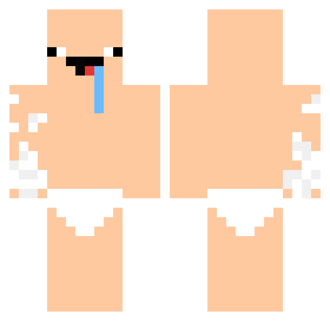 TTV_Bezahlt_Saft Minecraft skin, front and back view