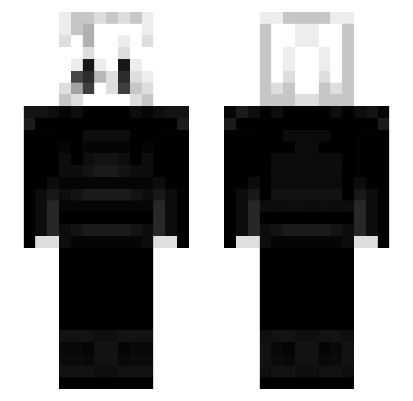 floweriness Minecraft skin, front and back view