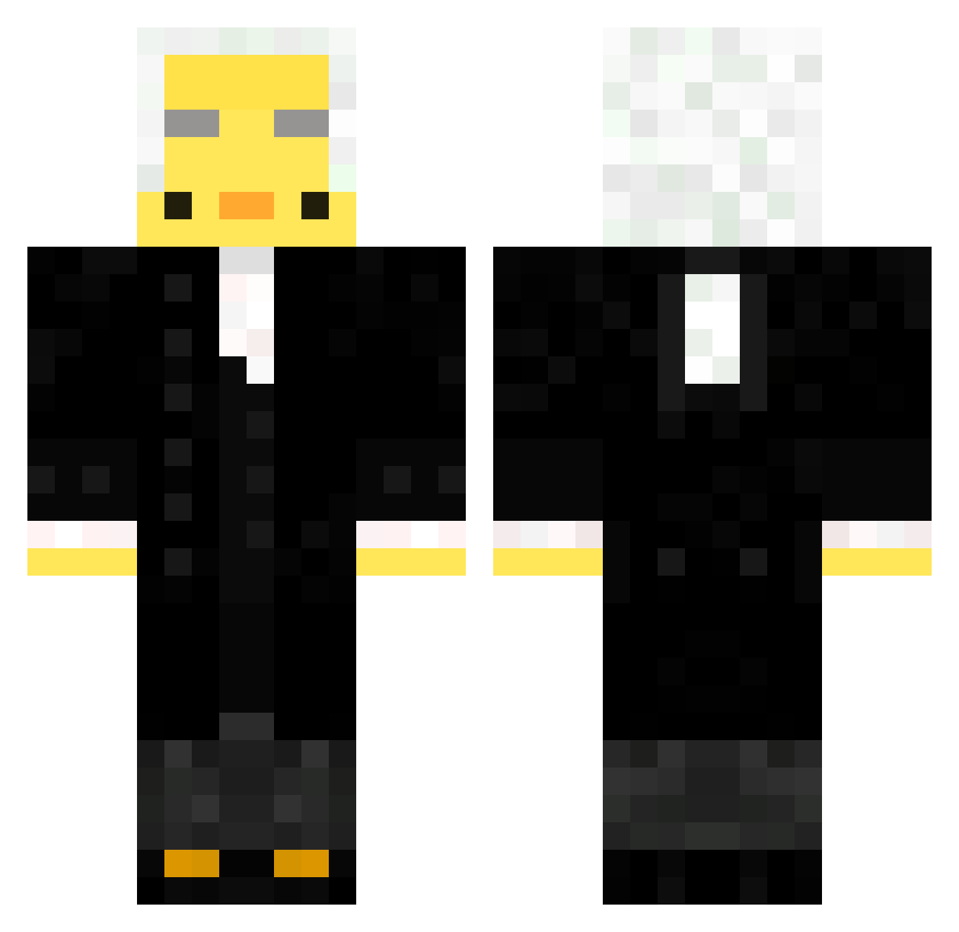 Supaflash1234 Minecraft skin, front and back view