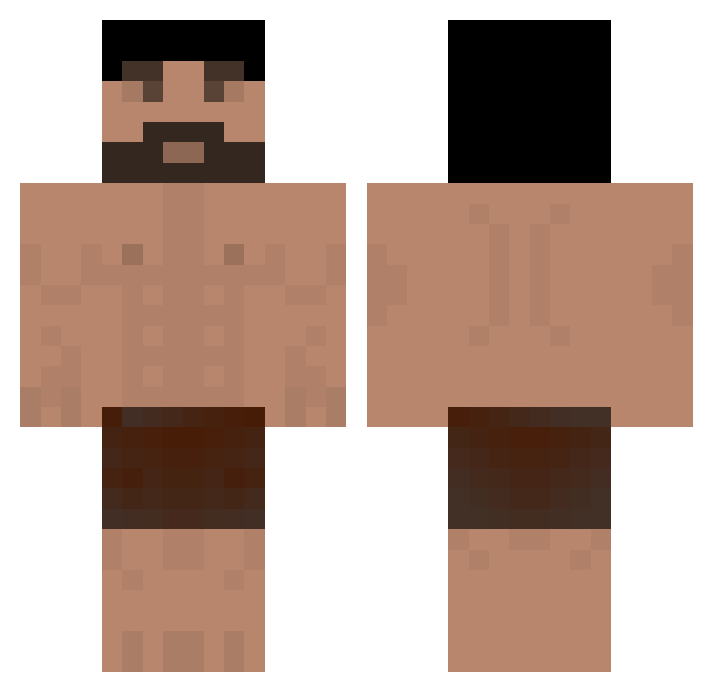 HEHEHIHAHAHA Minecraft skin, front and back view