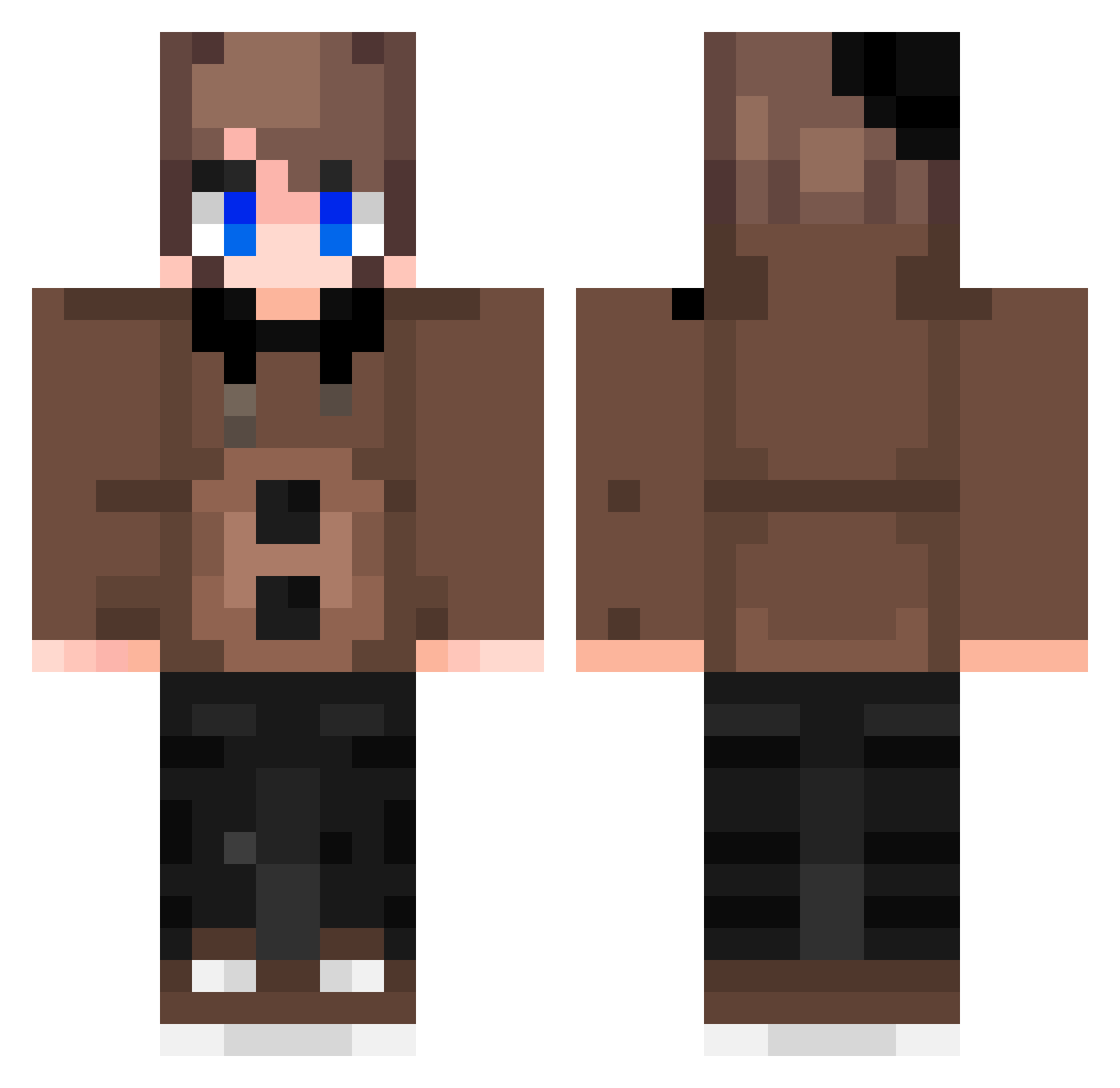le_laitiers Minecraft skin, front and back view
