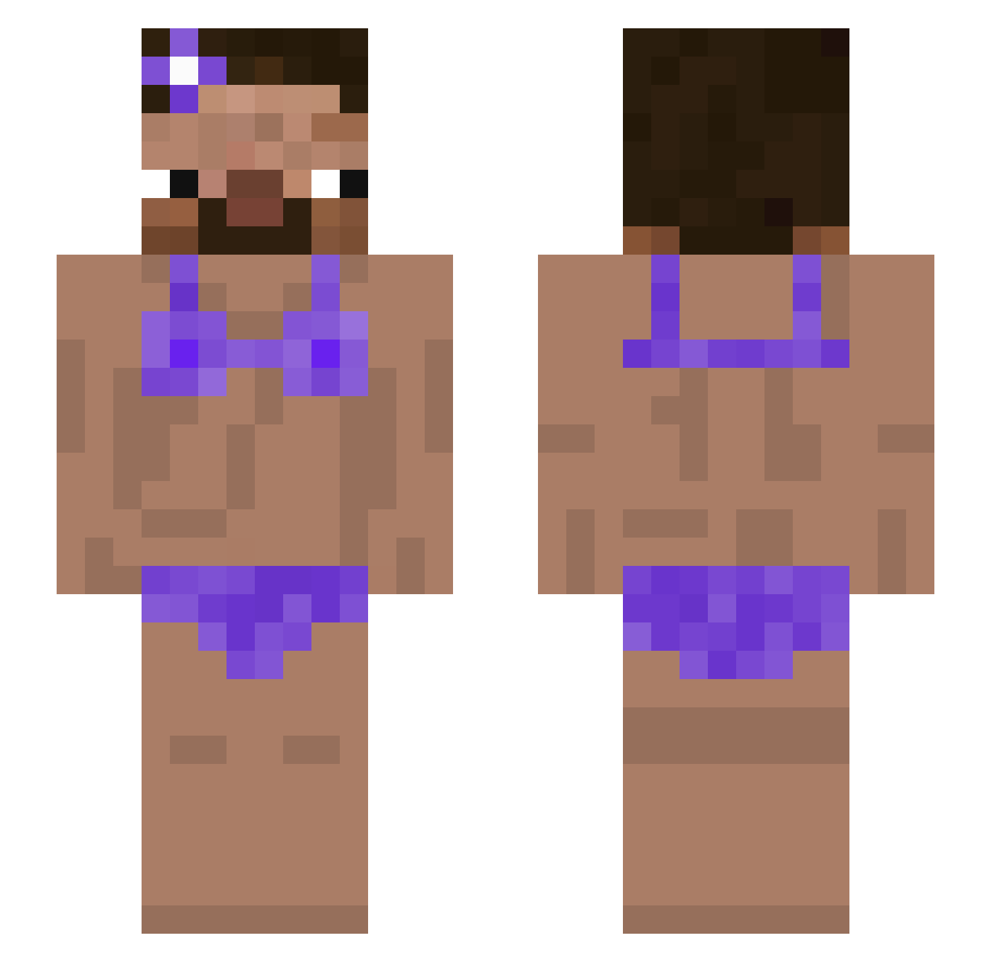 MartinEZ513 Minecraft skin, front and back view