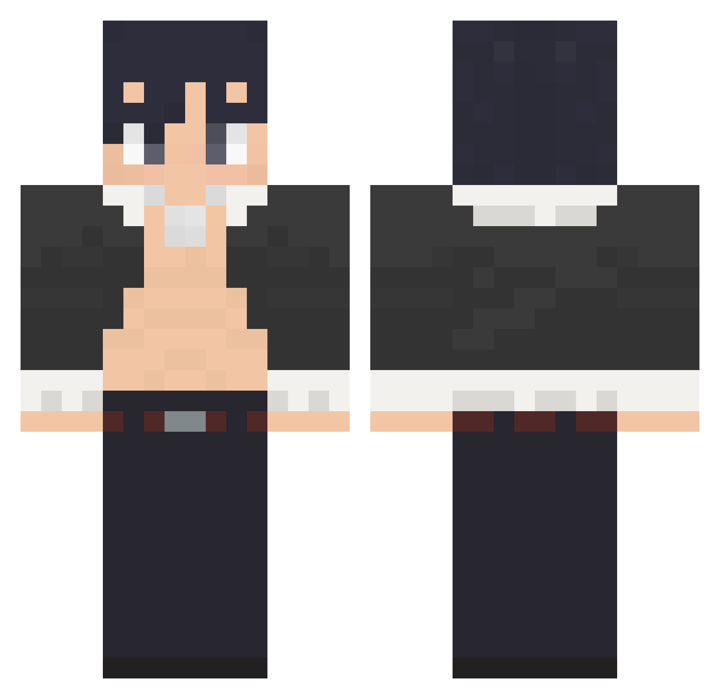 DragonKing5780 Minecraft skin, front and back view