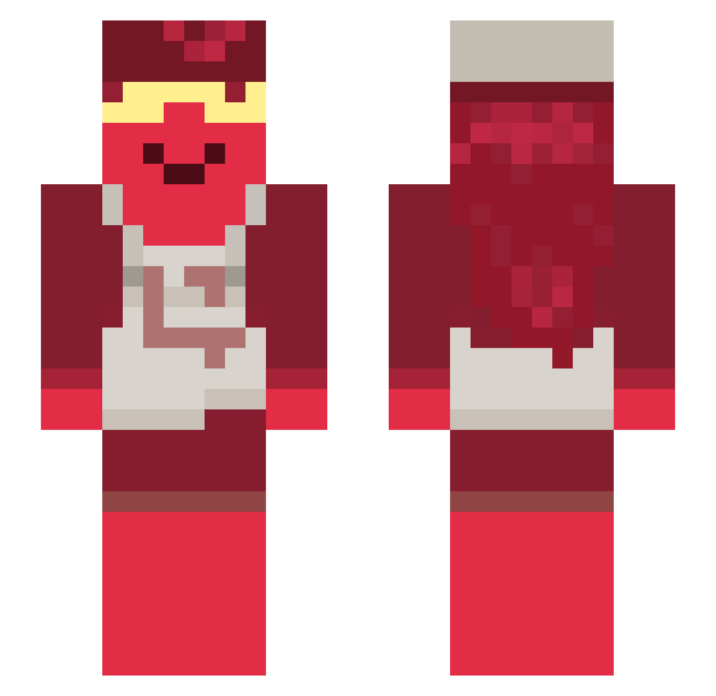 skungleskog Minecraft skin, front and back view