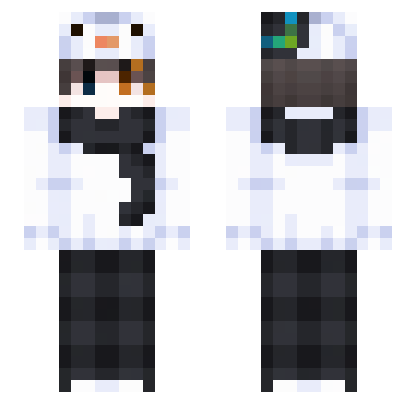 syoma03 Minecraft skin, front and back view