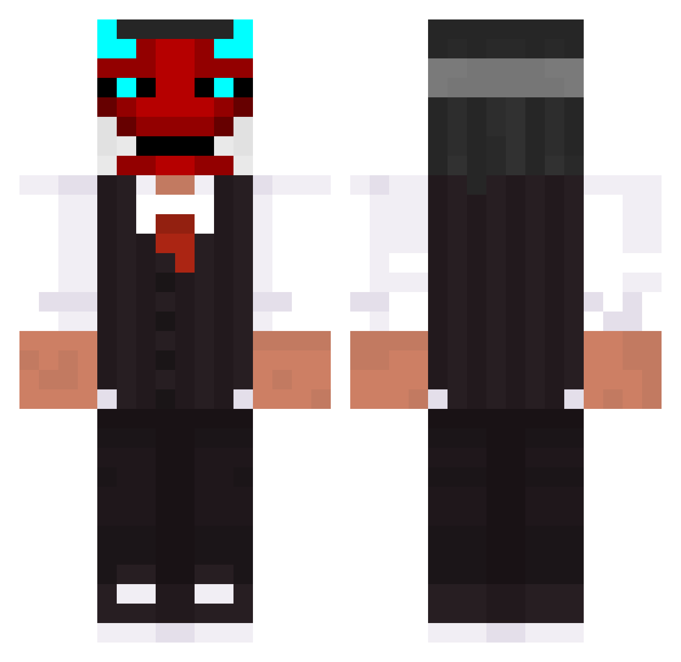 By_ElRasus Minecraft skin, front and back view