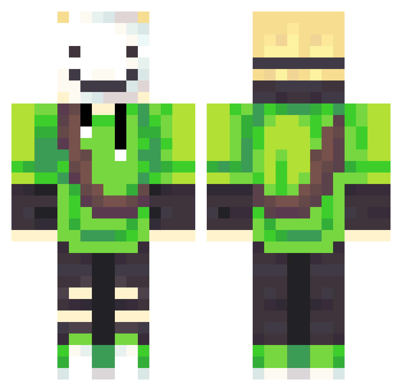 BIGYEET1000 Minecraft skin, front and back view