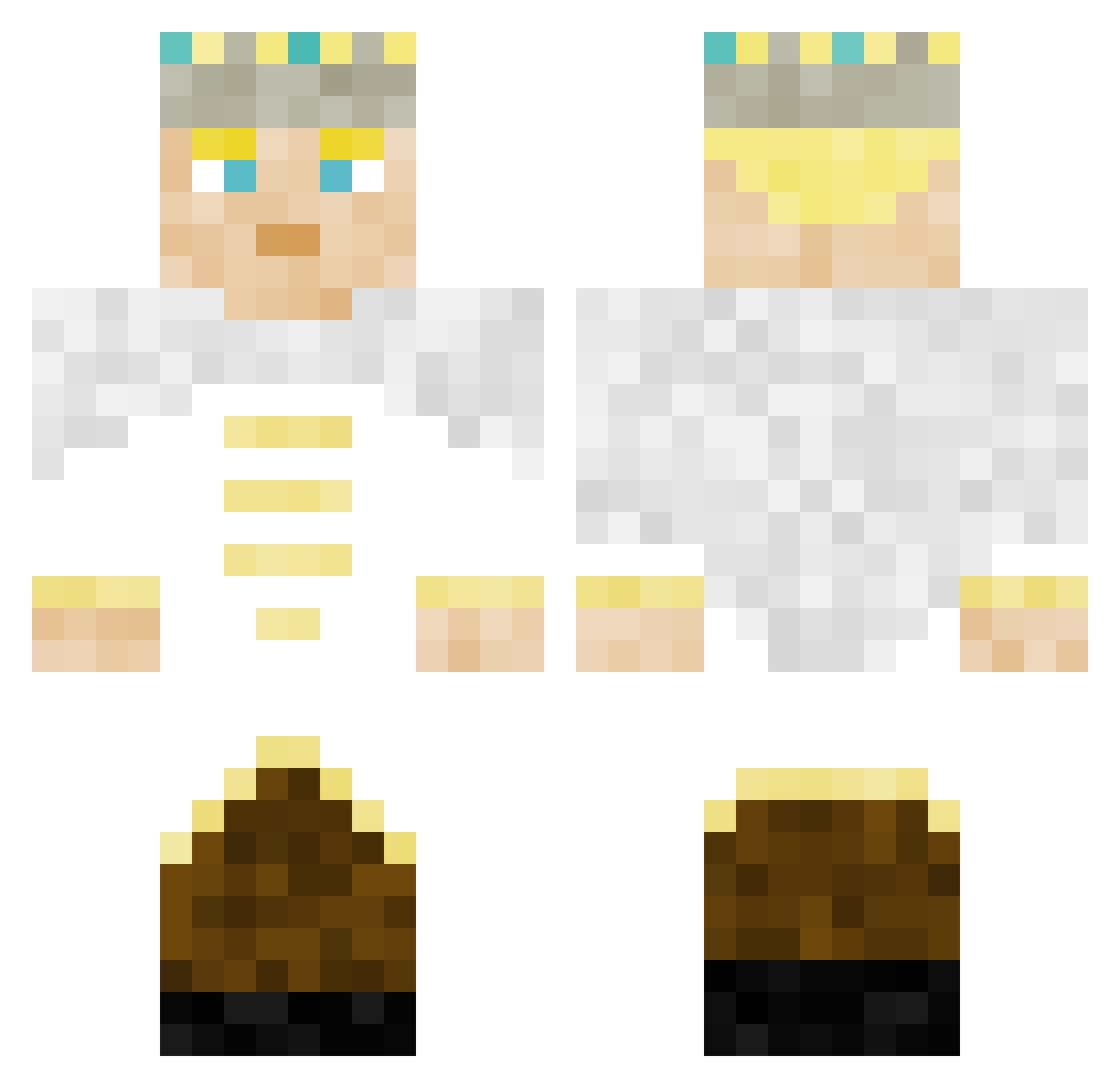 Drobizabeth_III Minecraft skin, front and back view