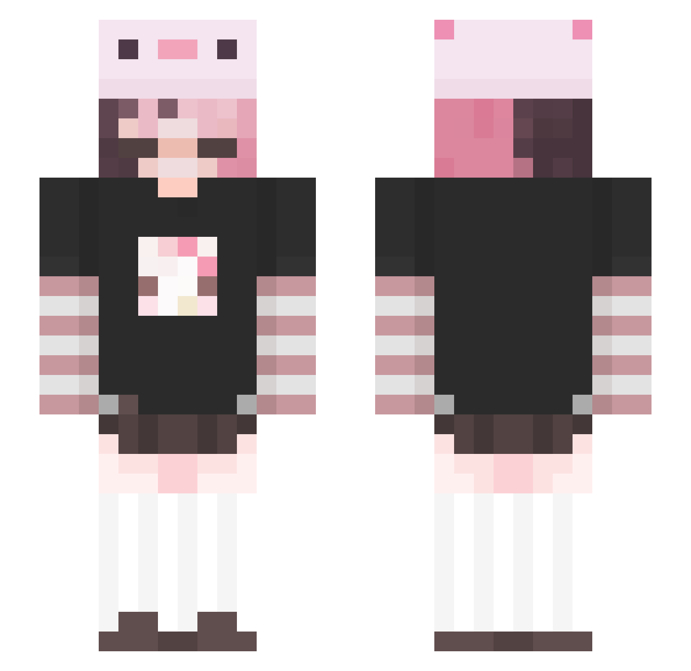 KairyFmboy Minecraft skin, front and back view