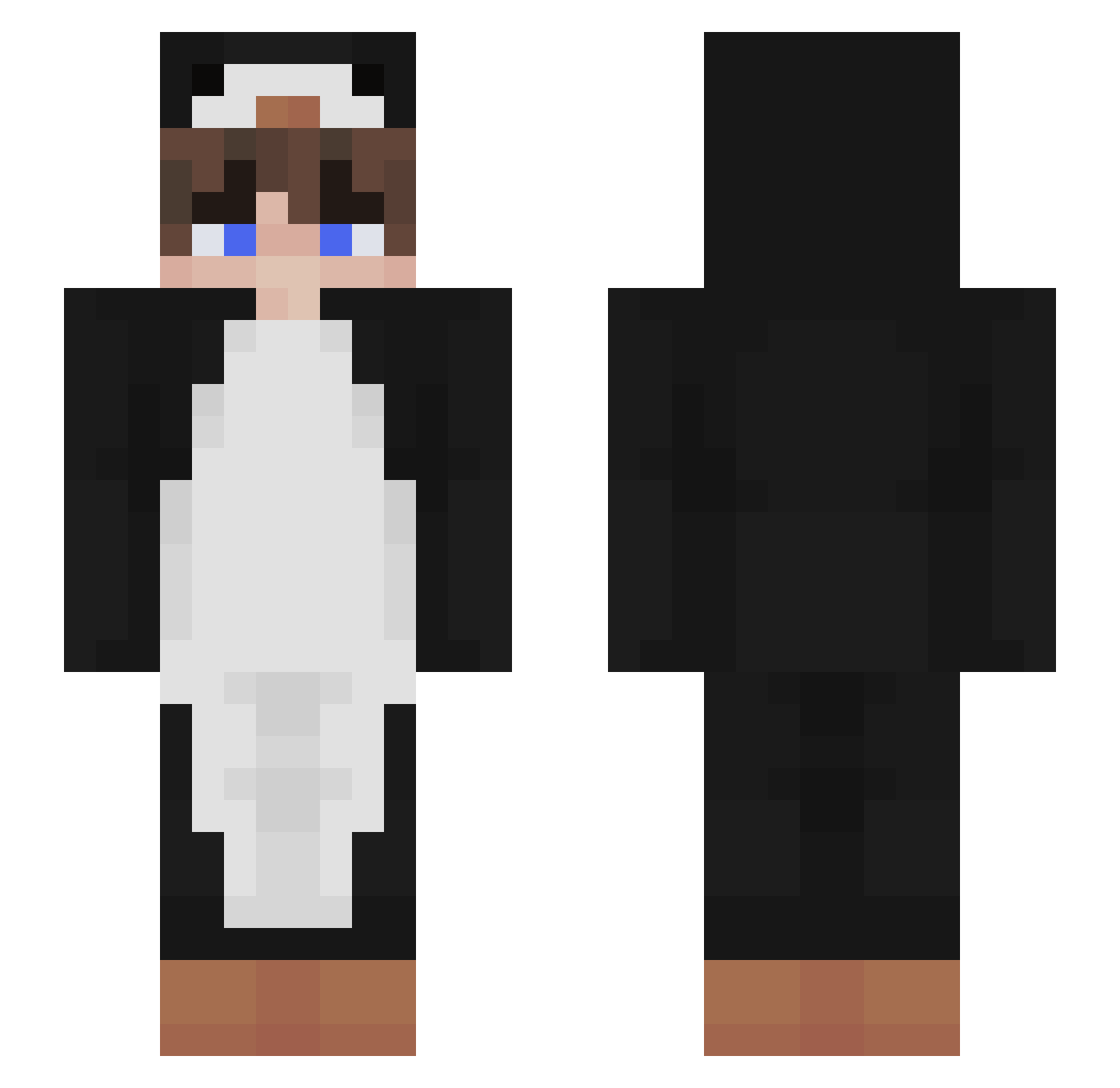 xfun Minecraft skin, front and back view