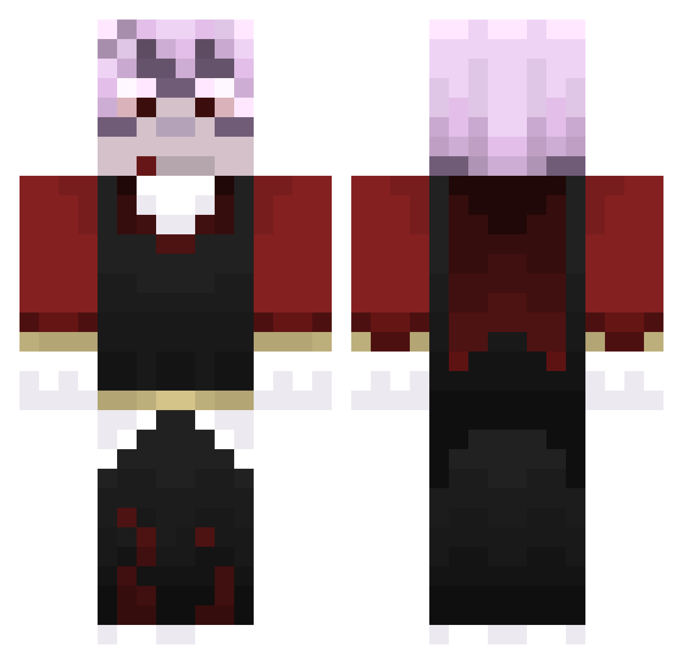 Lazeur3000 Minecraft skin, front and back view