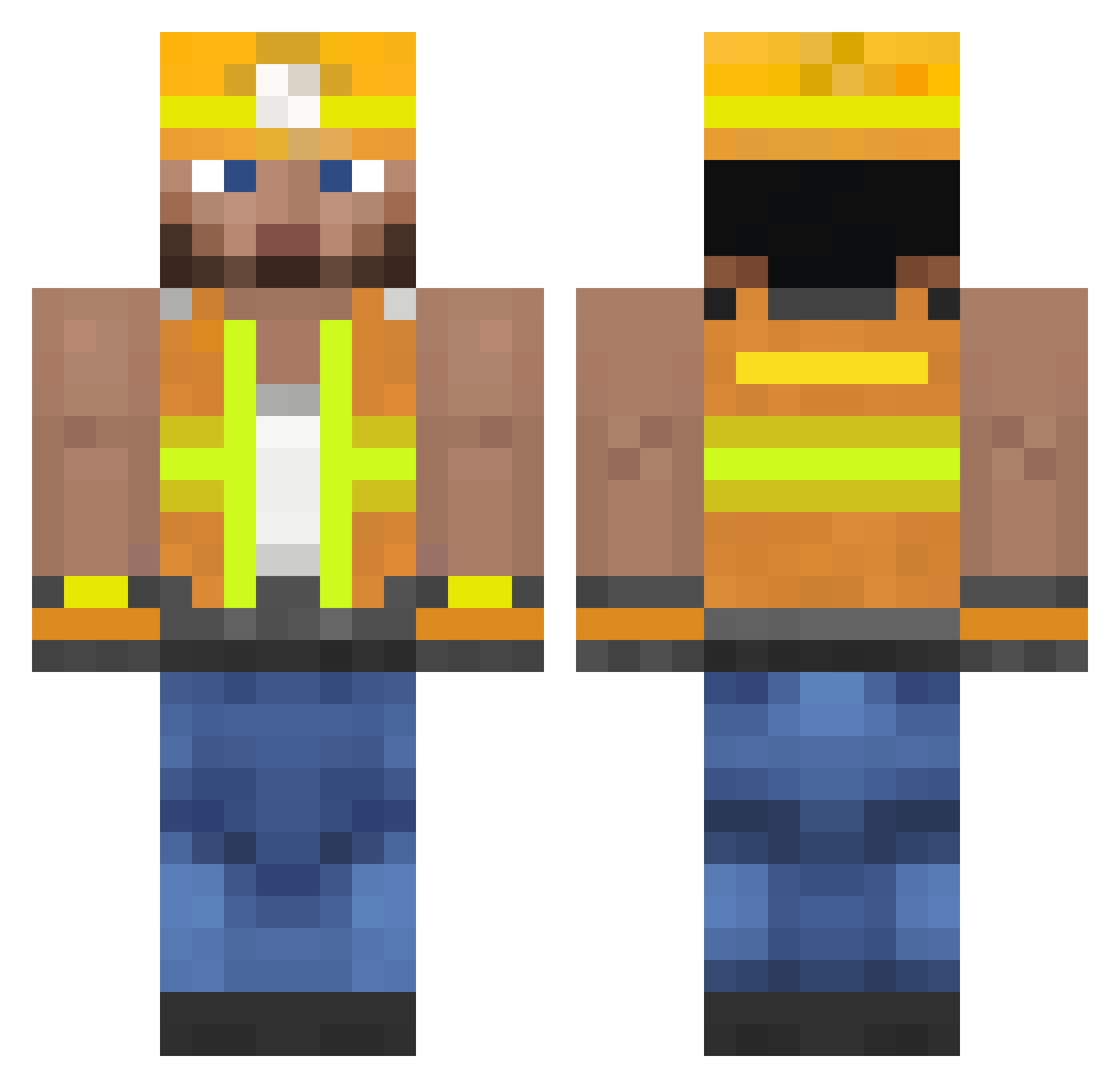 CROWN0831 Minecraft skin, front and back view