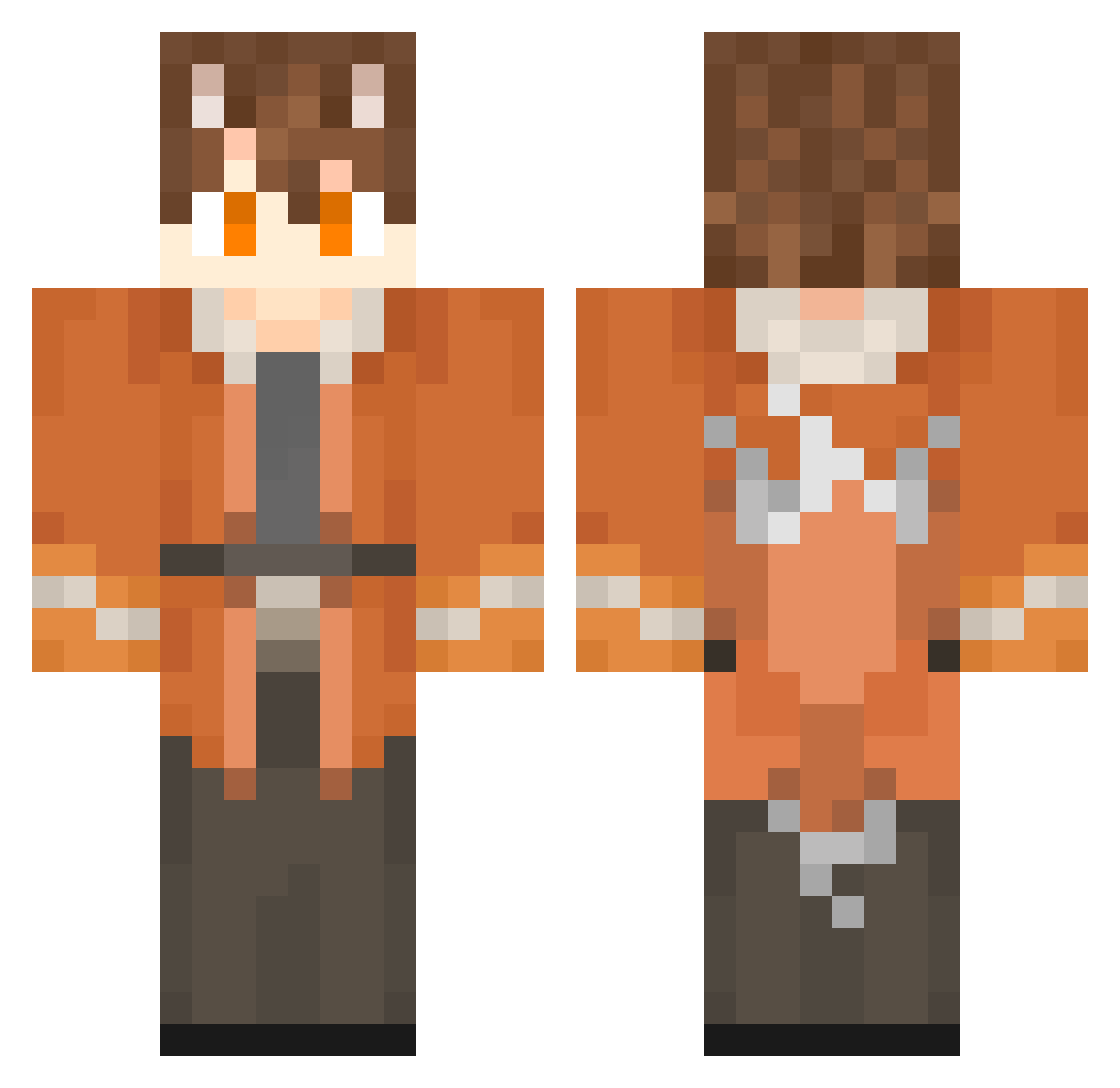 omrimegapro Minecraft skin, front and back view