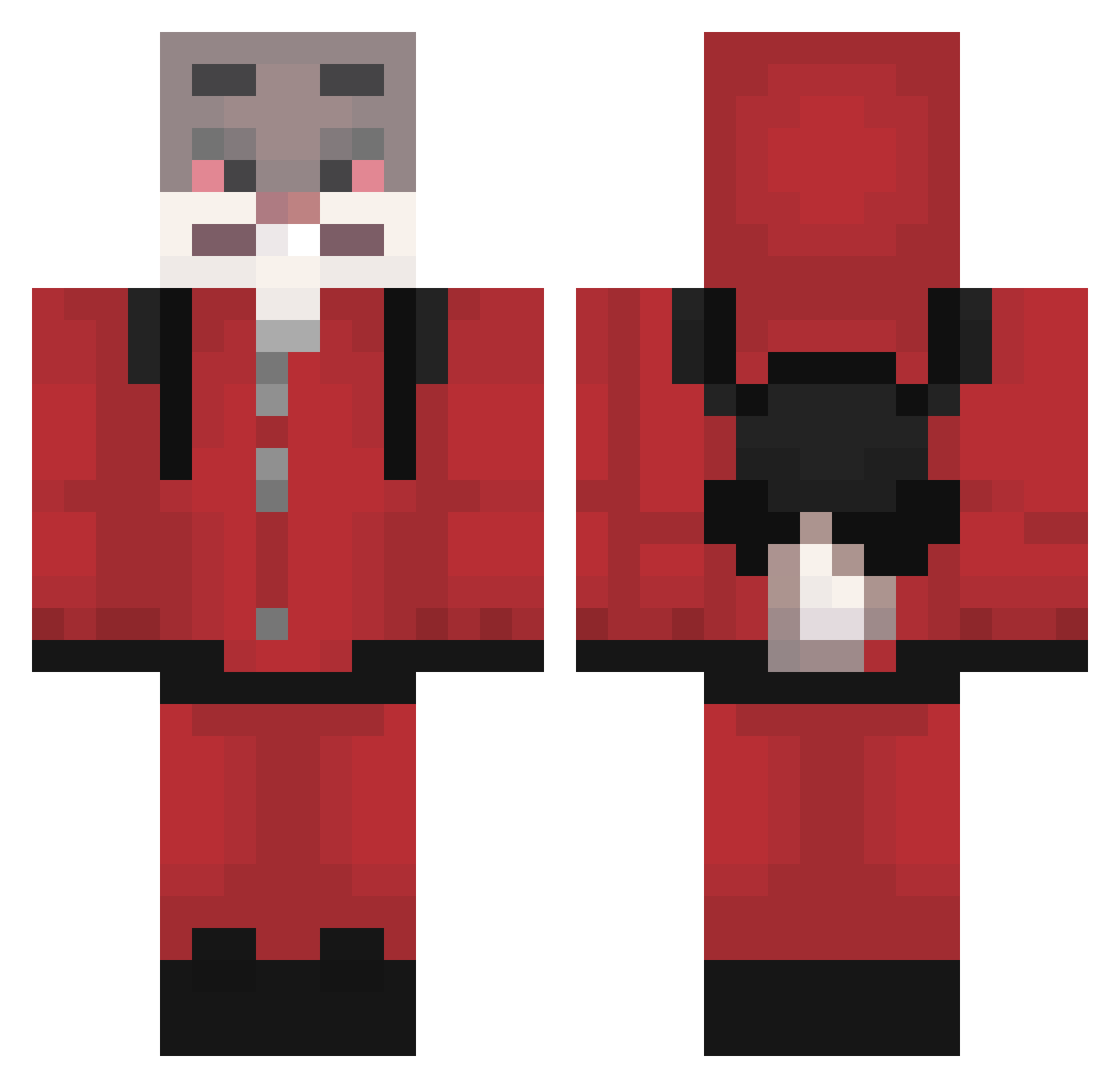 siradam_1 Minecraft skin, front and back view