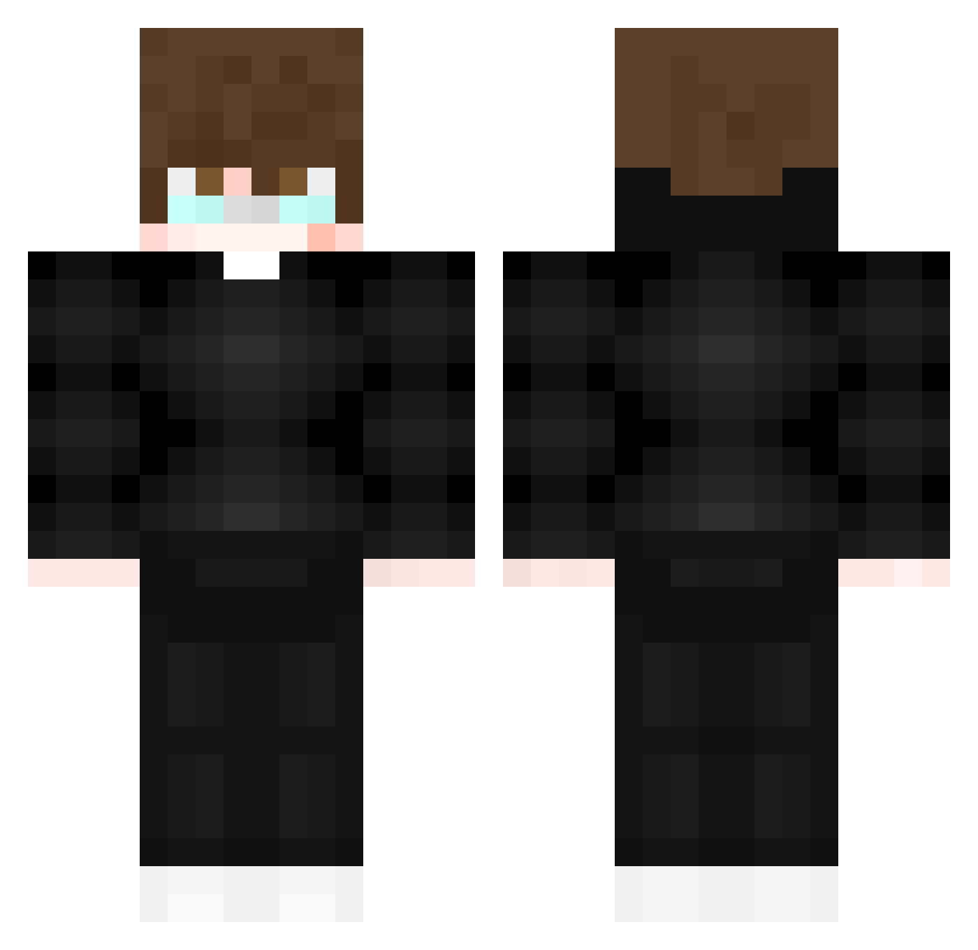 Wisiek Minecraft skin, front and back view