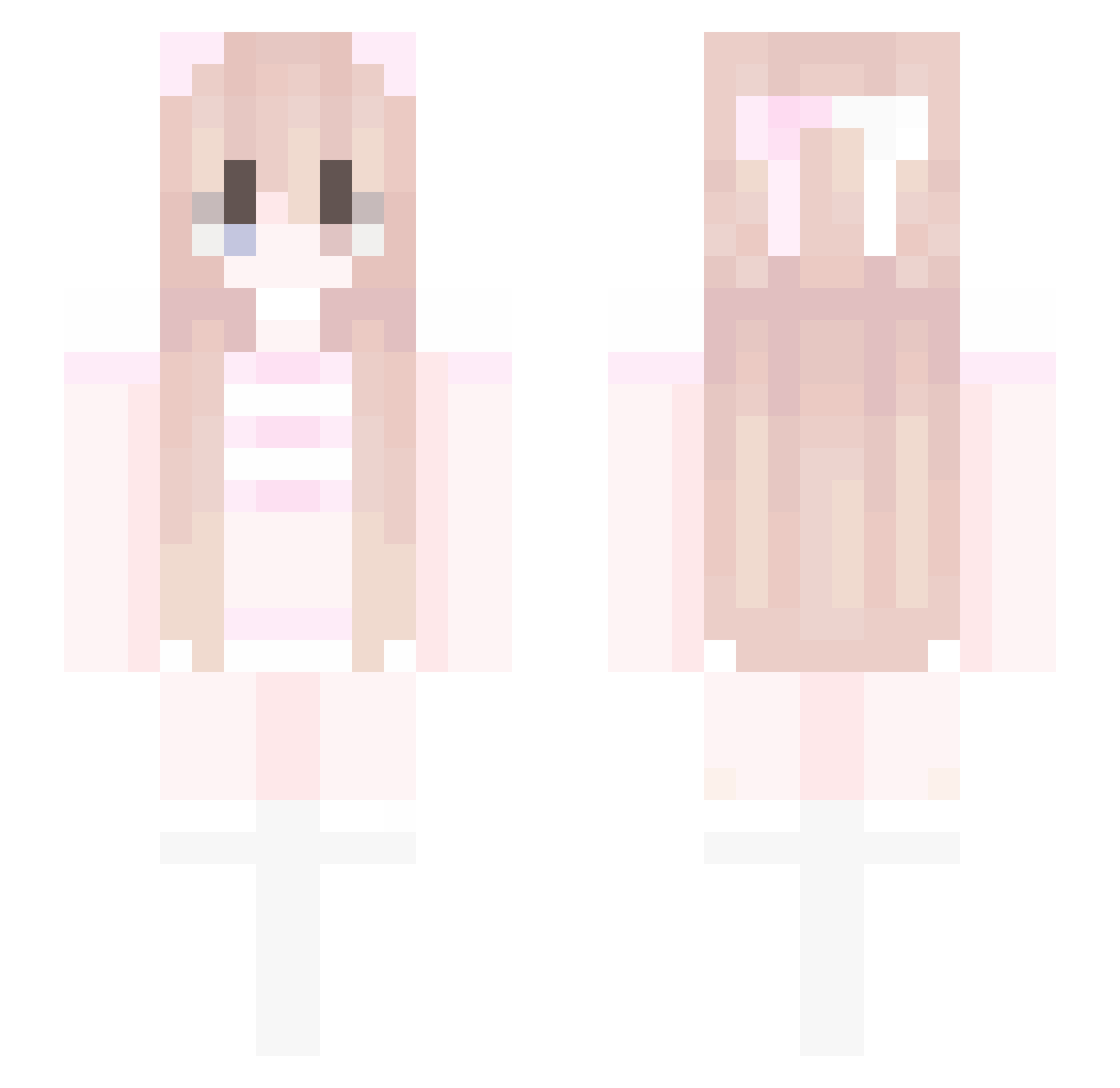 WEN_GEO Minecraft skin, front and back view