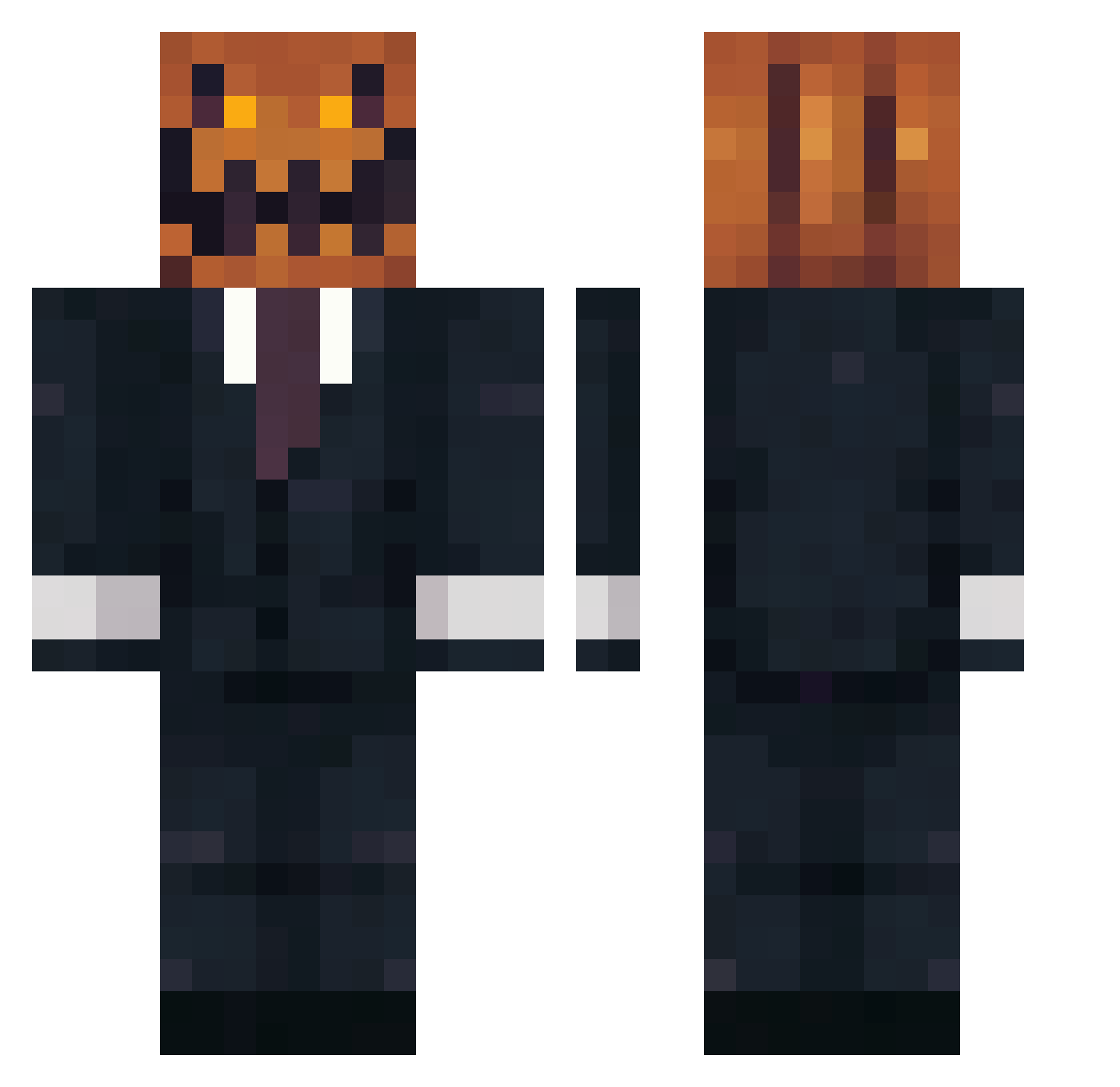 SnoffefnHoffen Minecraft skin, front and back view