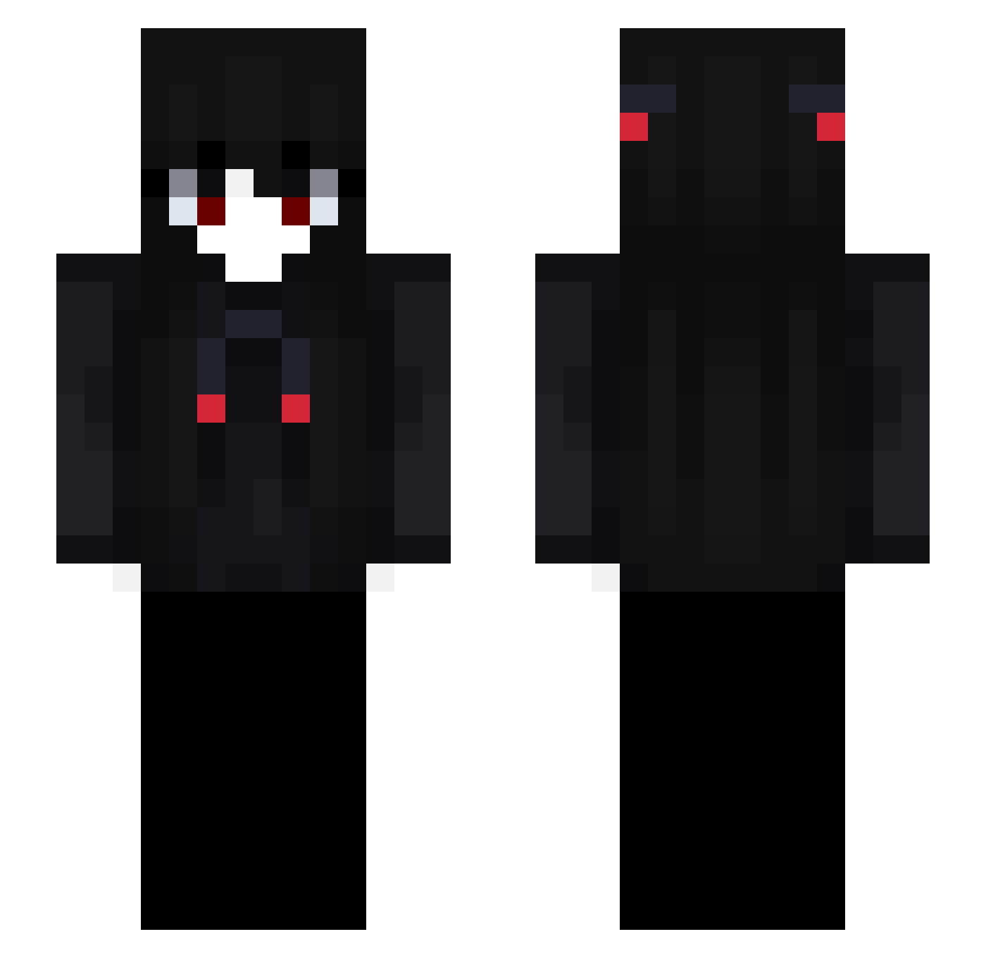 aruni Minecraft skin, front and back view
