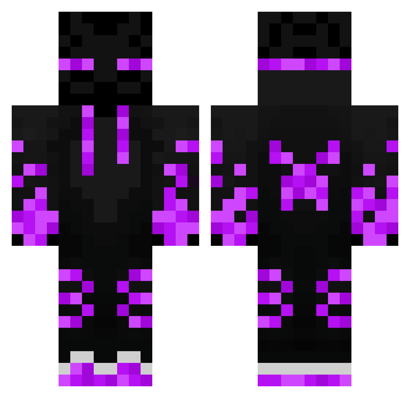 GabriXD011 Minecraft skin, front and back view