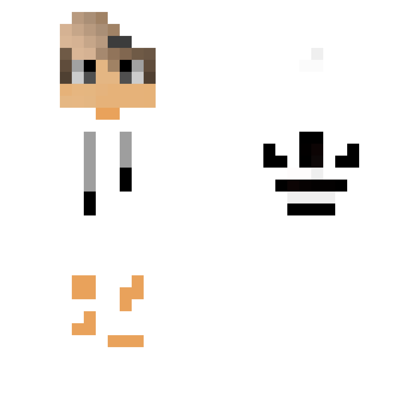 YouTube_Willix Minecraft skin, front and back view