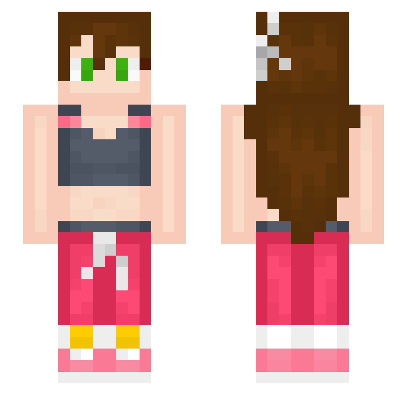TMC9064 Minecraft skin, front and back view
