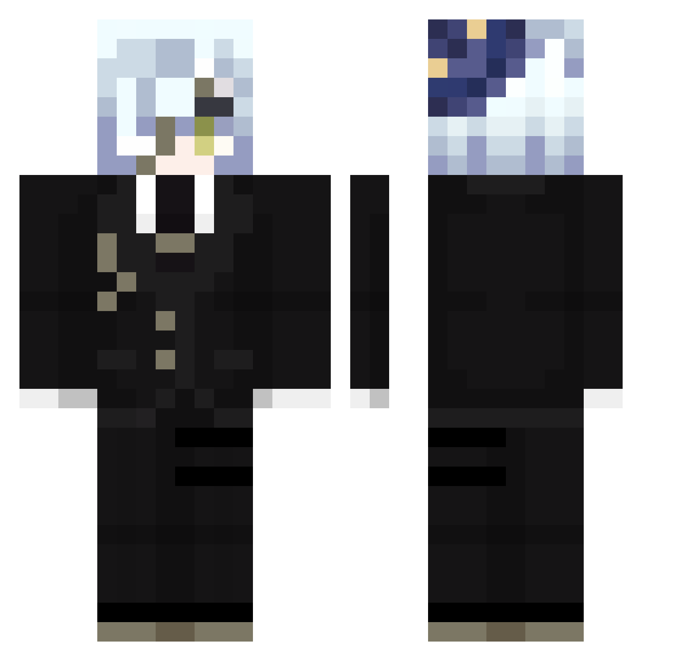 KristianBR Minecraft skin, front and back view