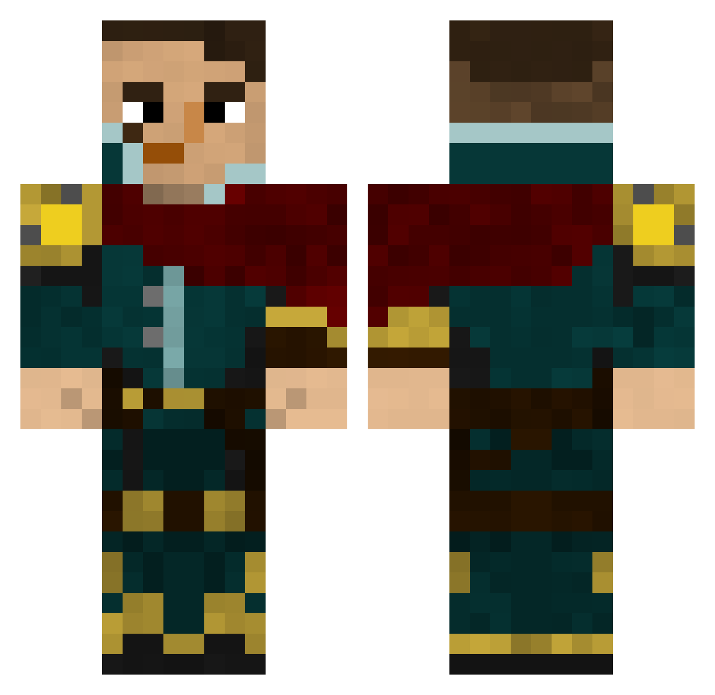 Plag_Milashka Minecraft skin, front and back view