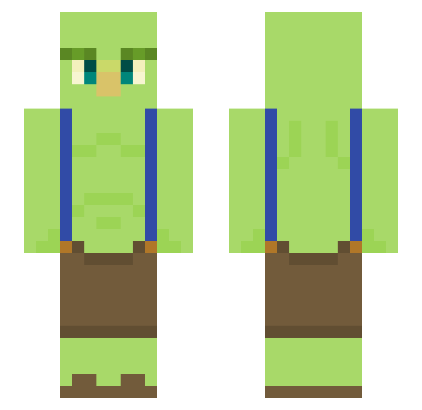 LennyBoy360 Minecraft skin, front and back view
