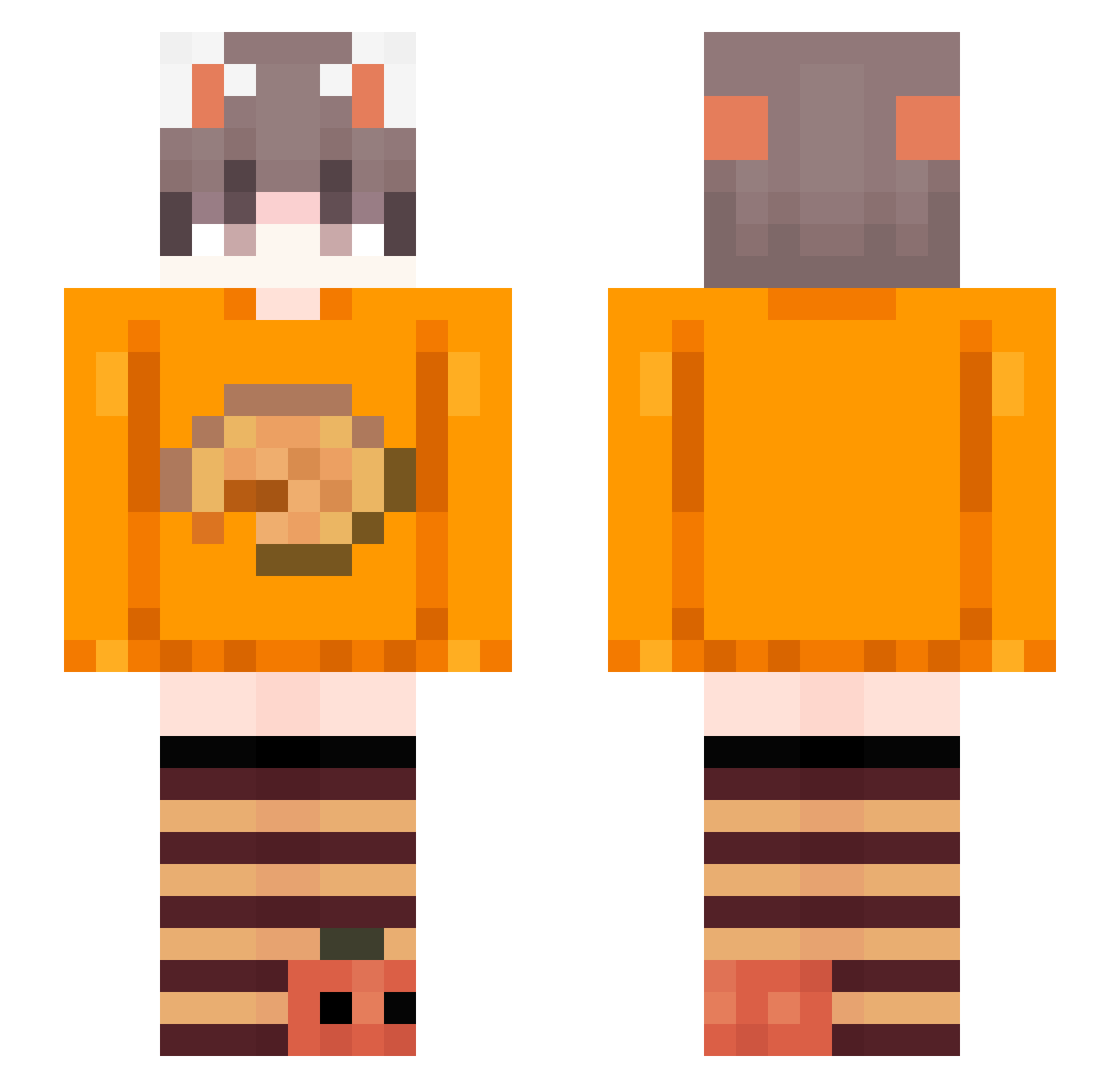 darkskyz46 Minecraft skin, front and back view