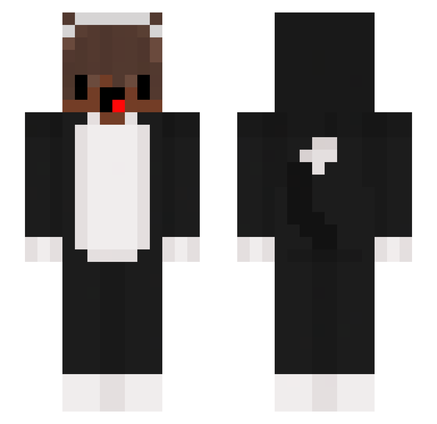 iTzKazu_ Minecraft skin, front and back view