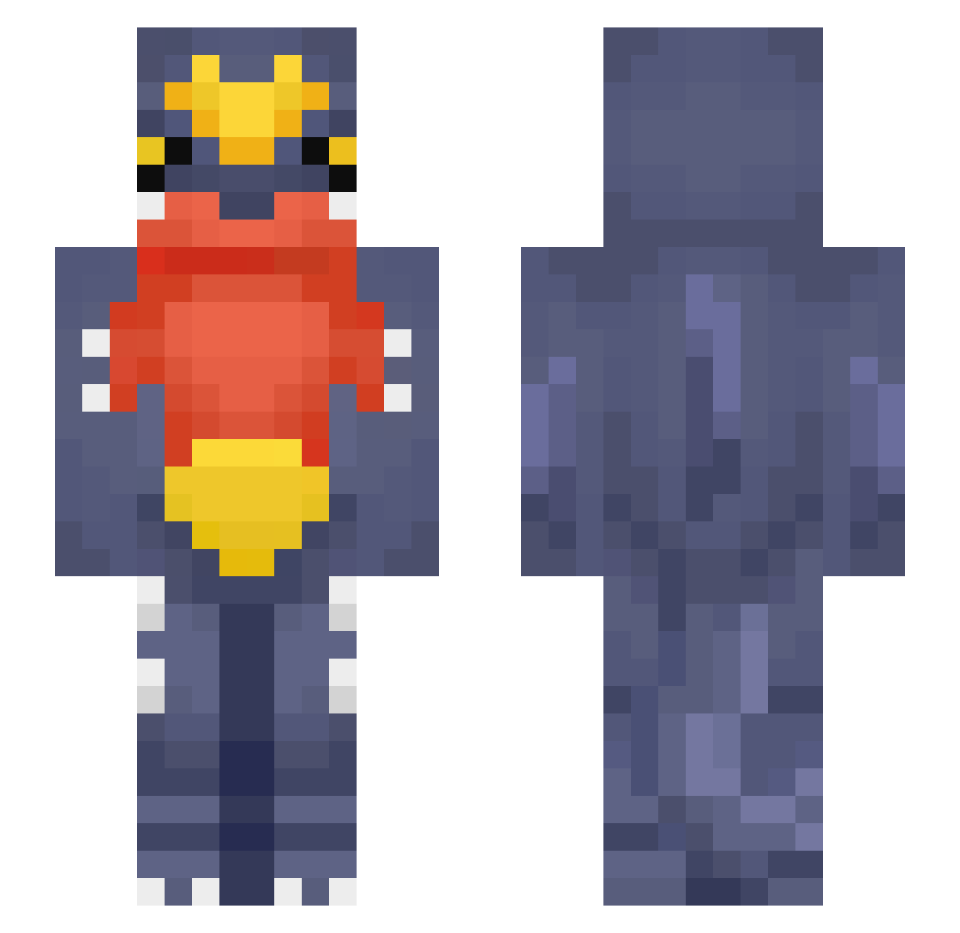 HenryPennry Minecraft skin, front and back view