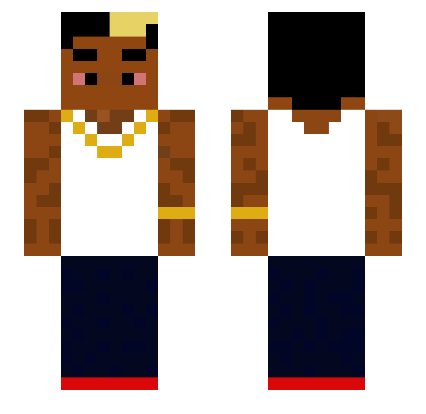 V3GETTA_777 Minecraft skin, front and back view