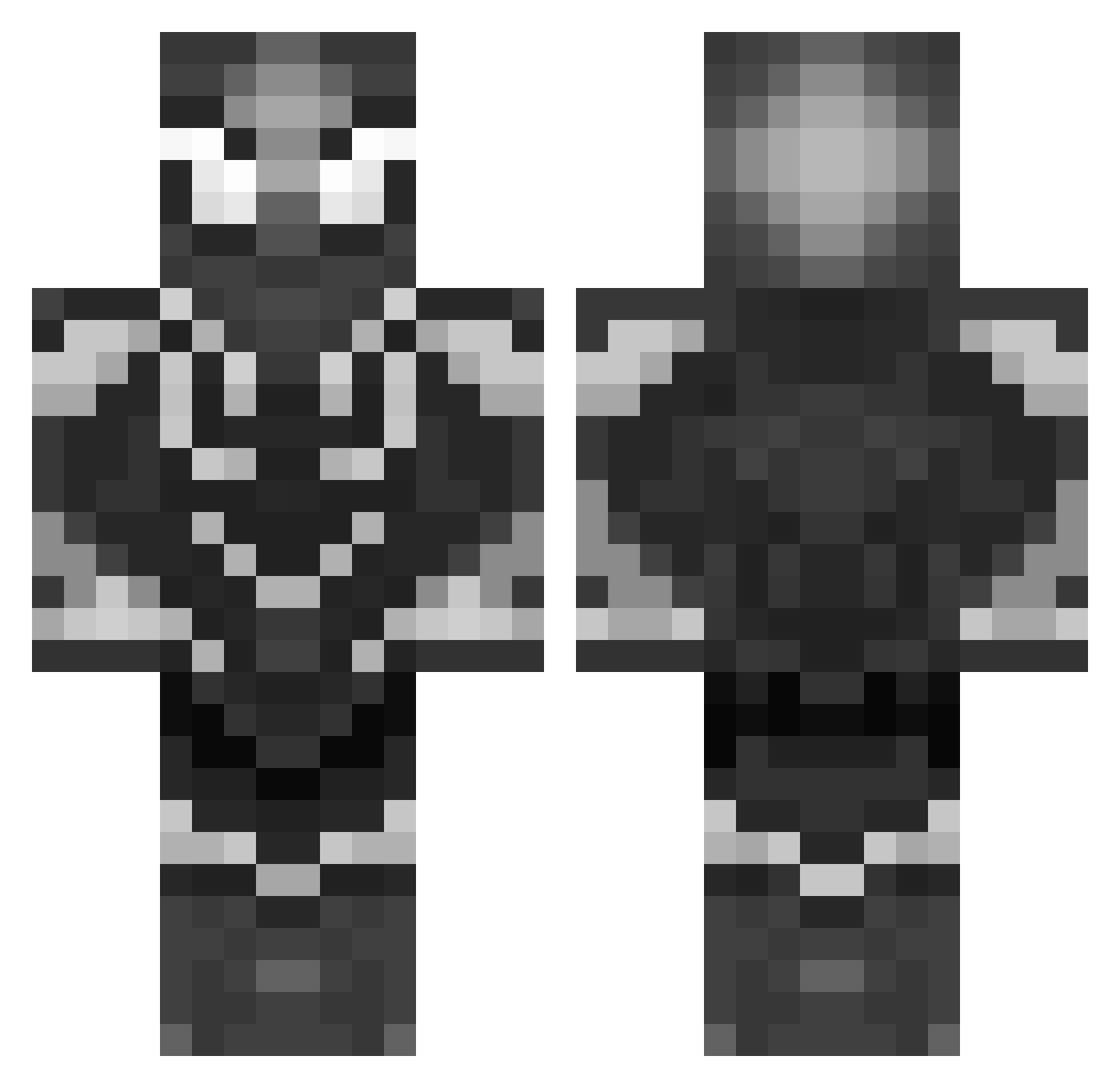 laxksxay Minecraft skin, front and back view