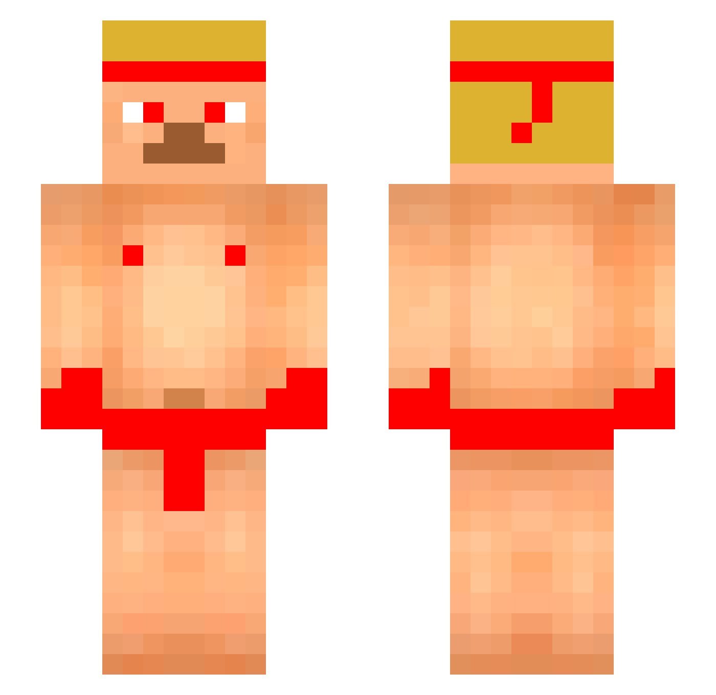 viktor_mabrain Minecraft skin, front and back view