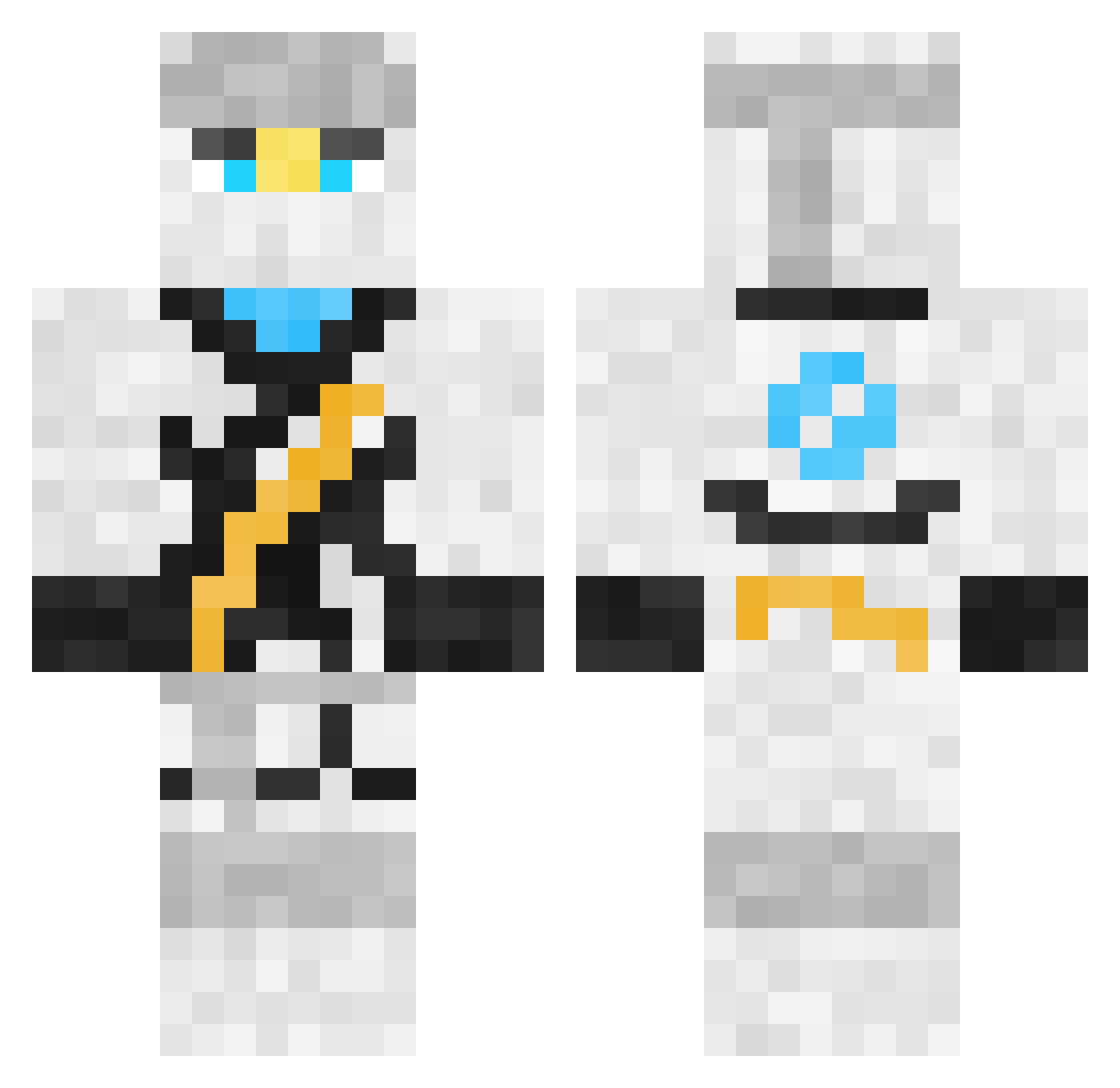 Jonni_23 Minecraft skin, front and back view