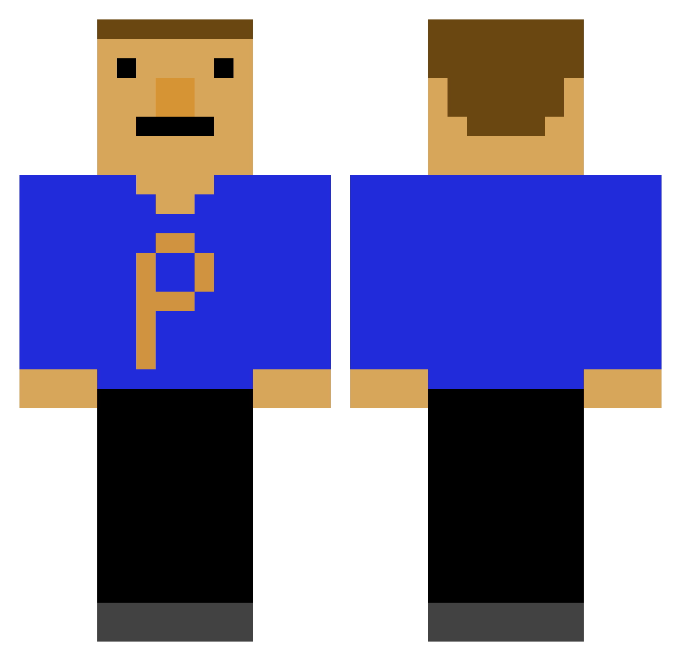 Miki_223 Minecraft skin, front and back view