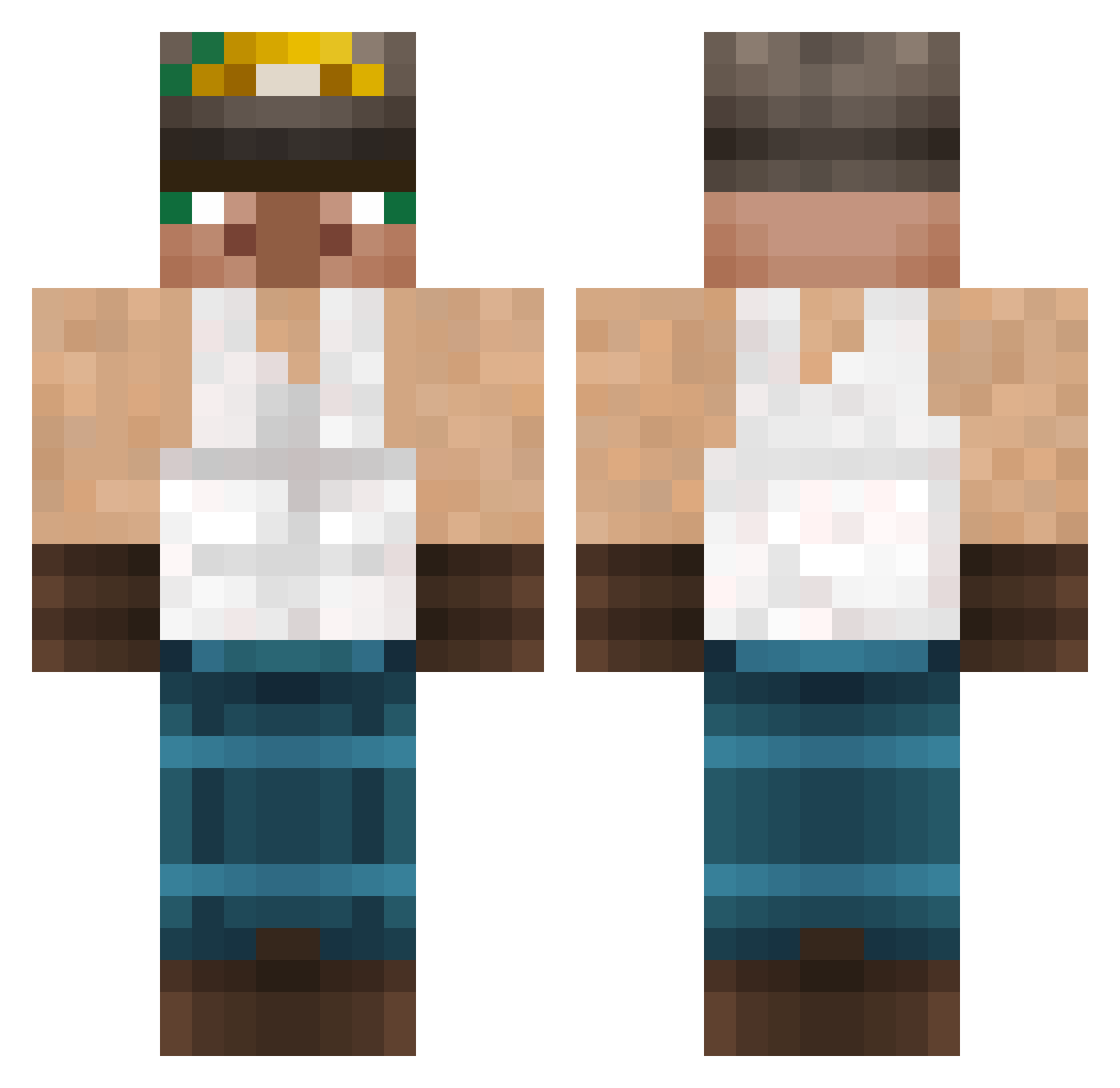 xX_andi__kek__Xx Minecraft skin, front and back view