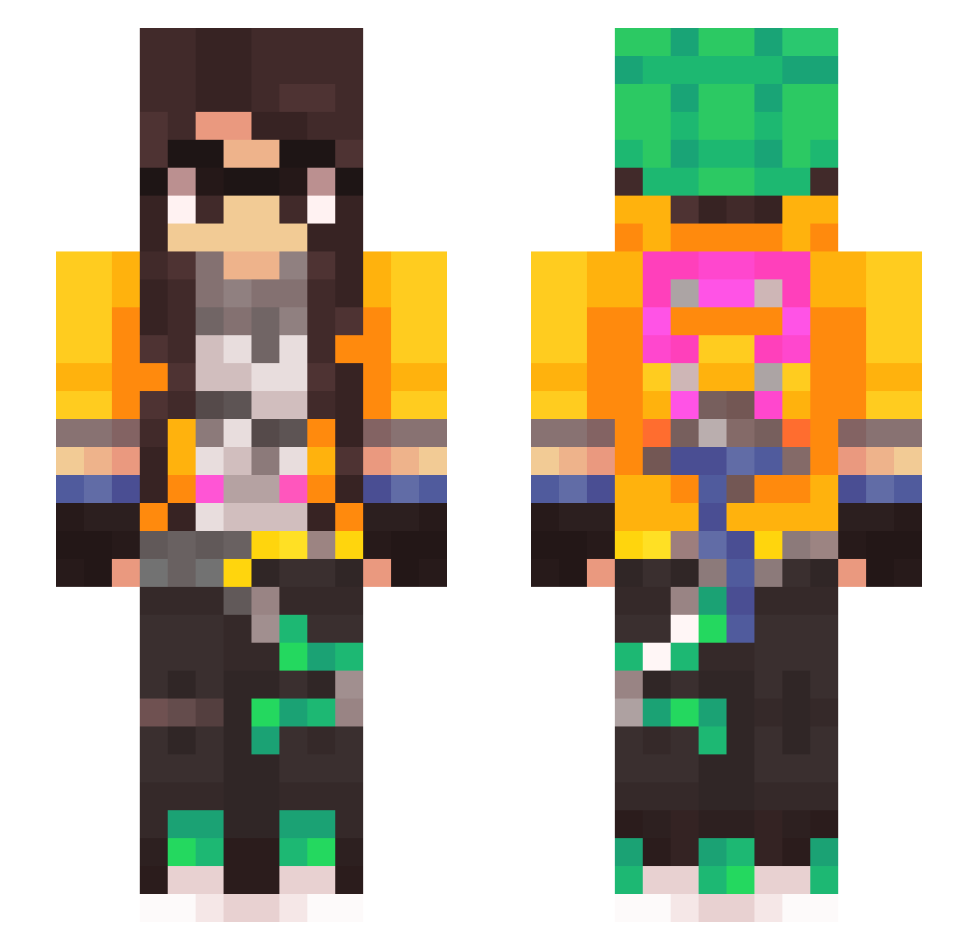 MaxtheTaxman_ Minecraft skin, front and back view