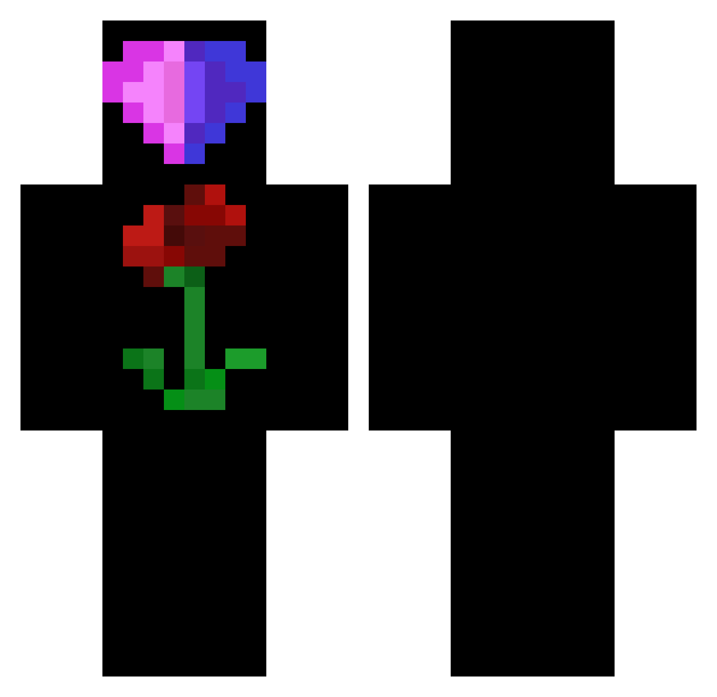 einfachManuel Minecraft skin, front and back view